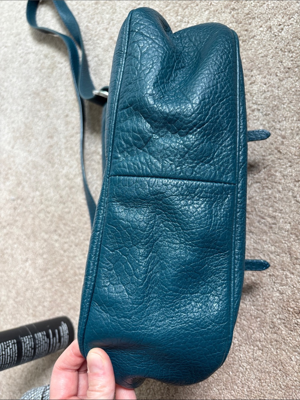 Marc by Marc Jacobs Petal to the Metal crossbody bag, teal leather/silver - Picture 4 of 9